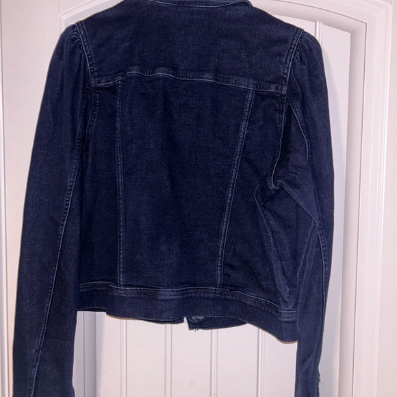 Jean Jacket Lilly Pulitzer denim jacket cosmic wash LAYLANI size large $178 - Picture 4 of 9